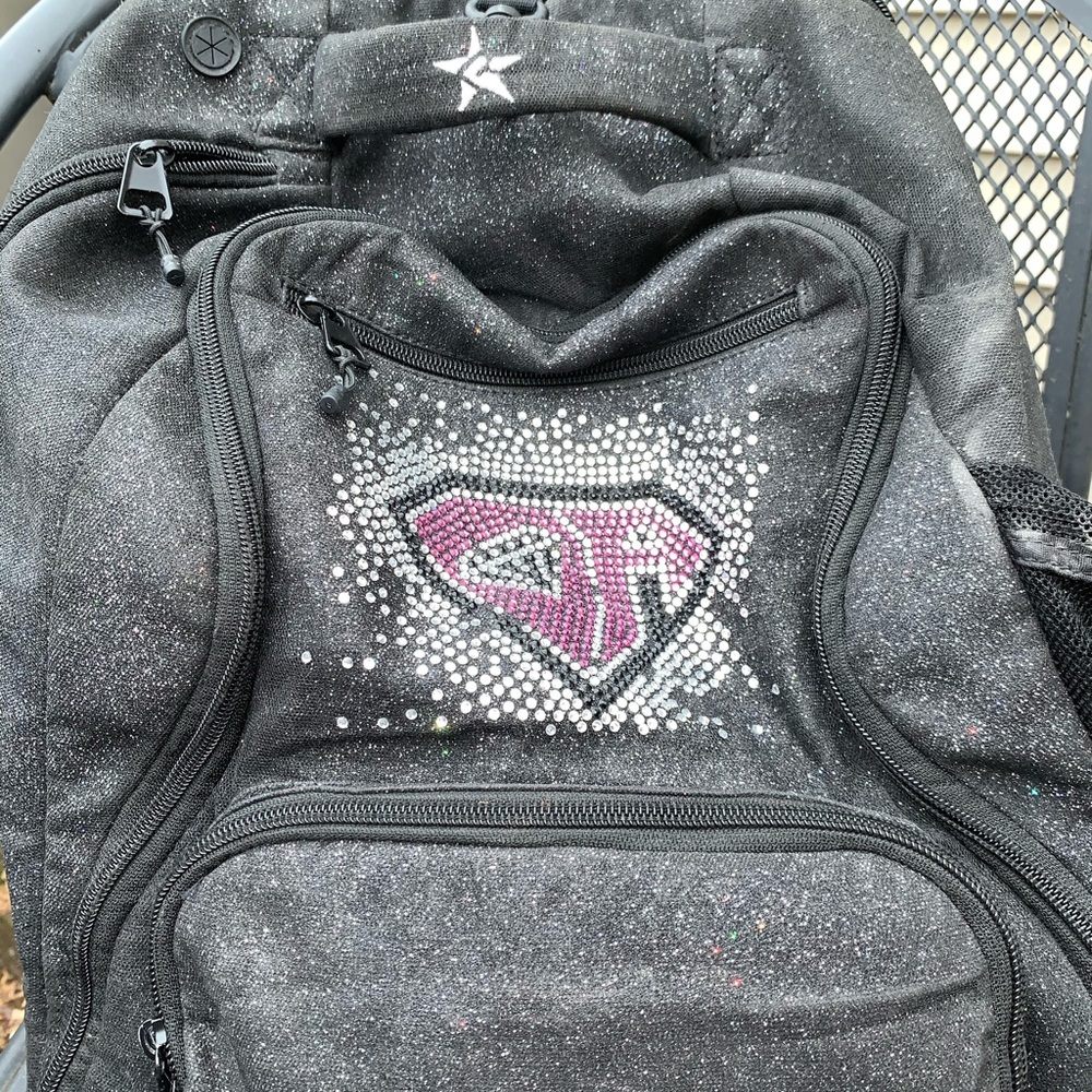 Black sequence rebel cheer bag
